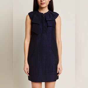 BCBGMaxAzria purple jacquard sleeveless dress